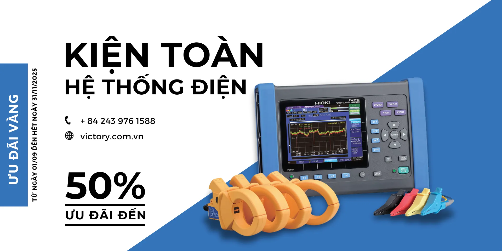 Giảm giá + quà tặng hấp dẫn với chương trình ưu đãi vàng của Hioki
