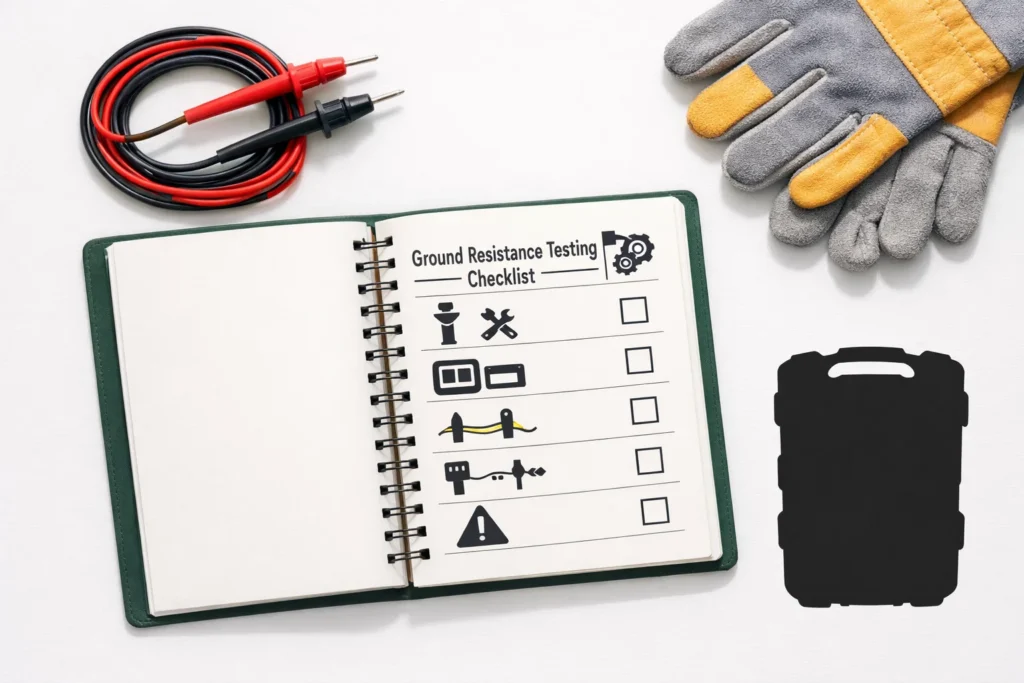 Checklist khắc phục lỗi khi đo điện trở đất: nhiễu, hở mạch, kết quả dao động