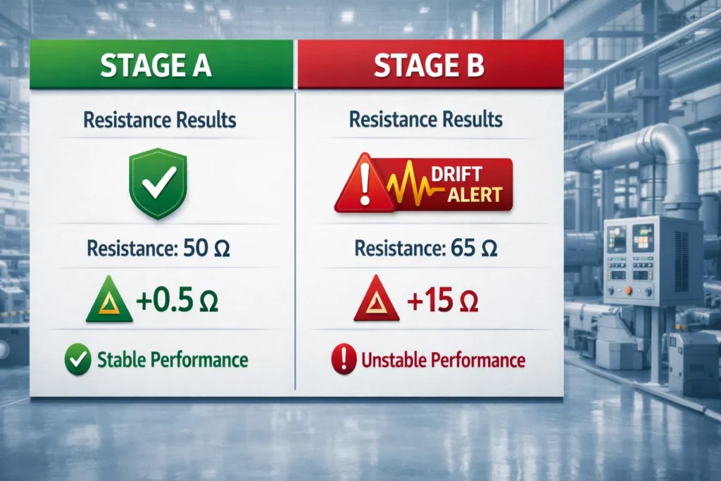 HIOKI RM3542C - ΔR kiểm soát sai lệch giữa công đoạn, phát hiện trôi quy trình sớm