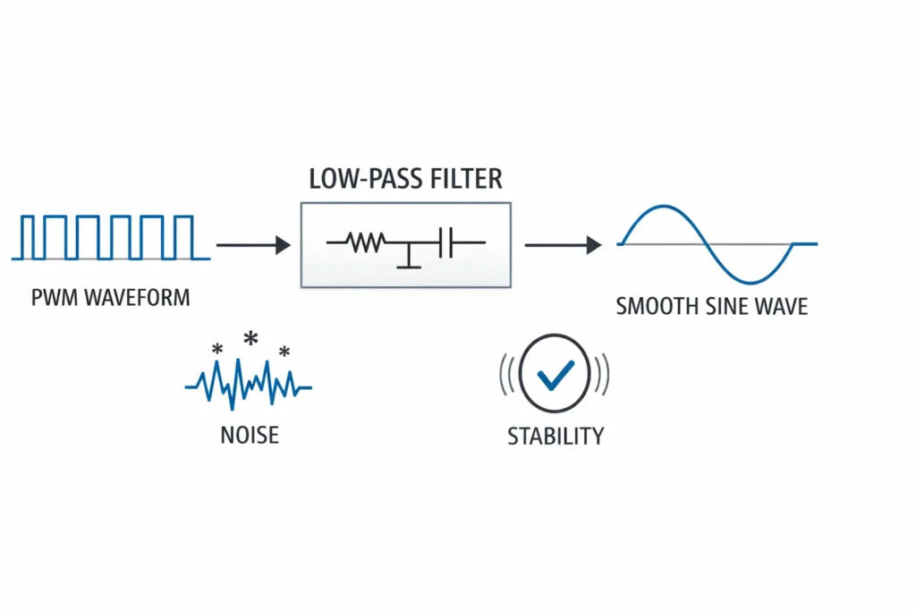 LPF lọc nhiễu cao tần khi đo điện áp biến tần