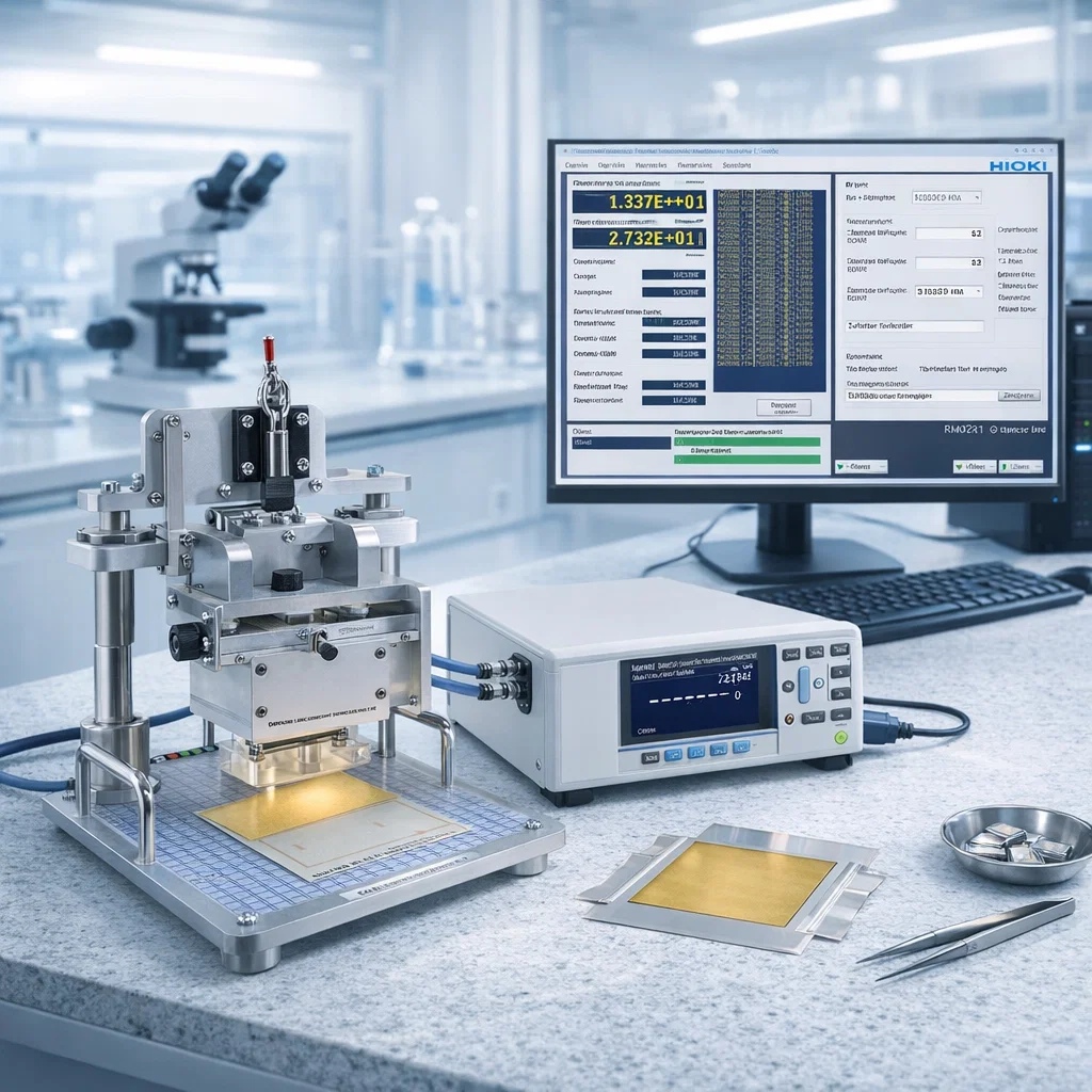 HIOKI RM2610 hệ thống đo điện trở điện cực pin lithium-ion