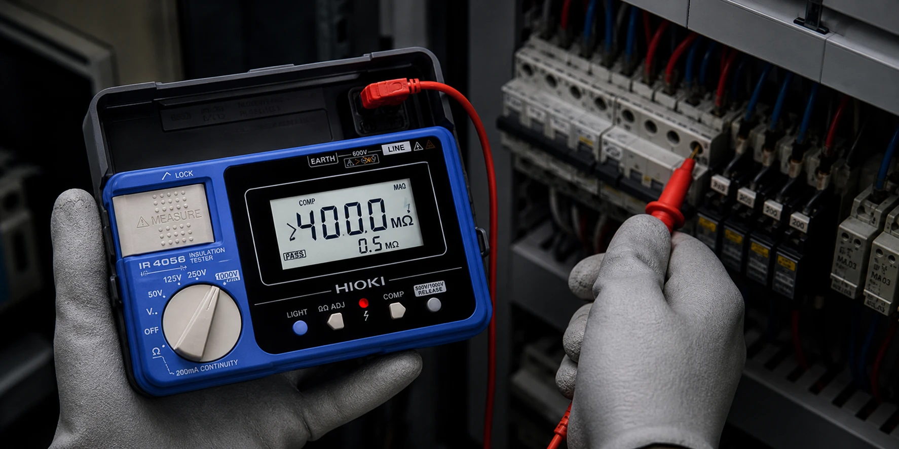 Đo cách điện hệ thống điện mặt trời bằng HIOKI IR4053